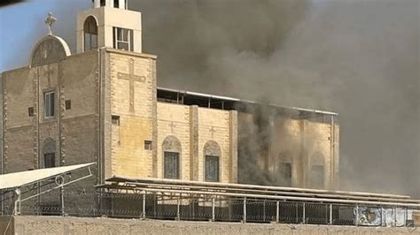 سبب حريق كنيسة الانبا بيشوي